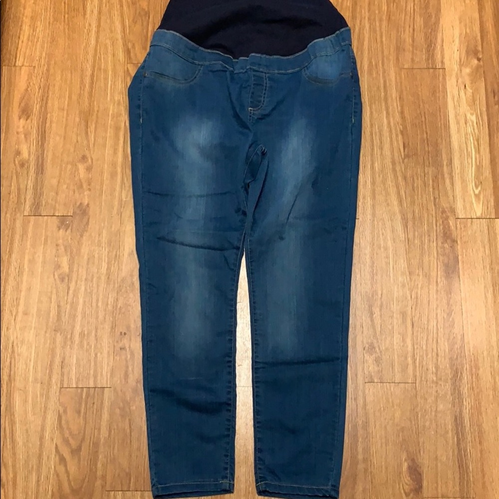 Maternity Over The Bump Skinny Jean Medium Wash